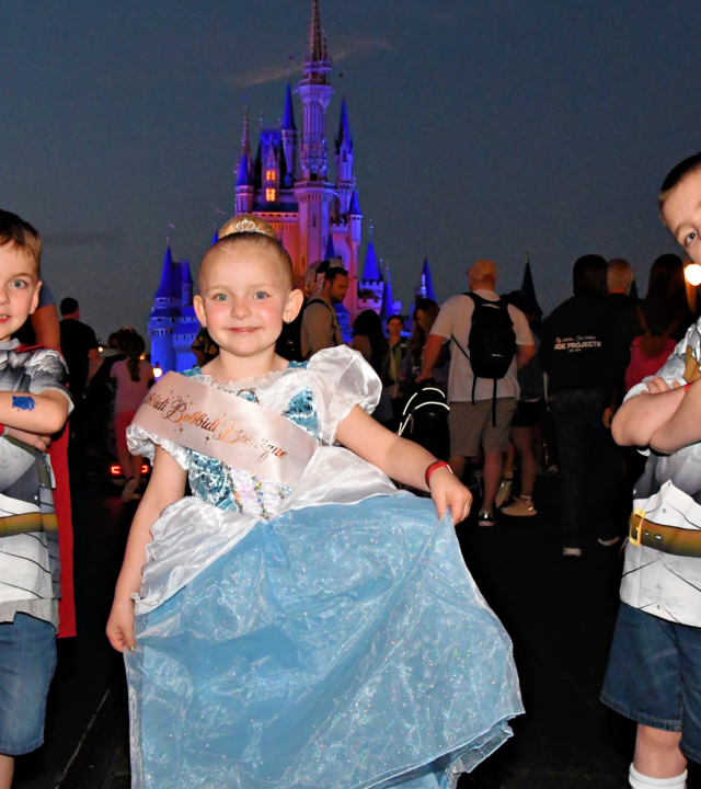 Teagan & Siblings at Cinderella Castle