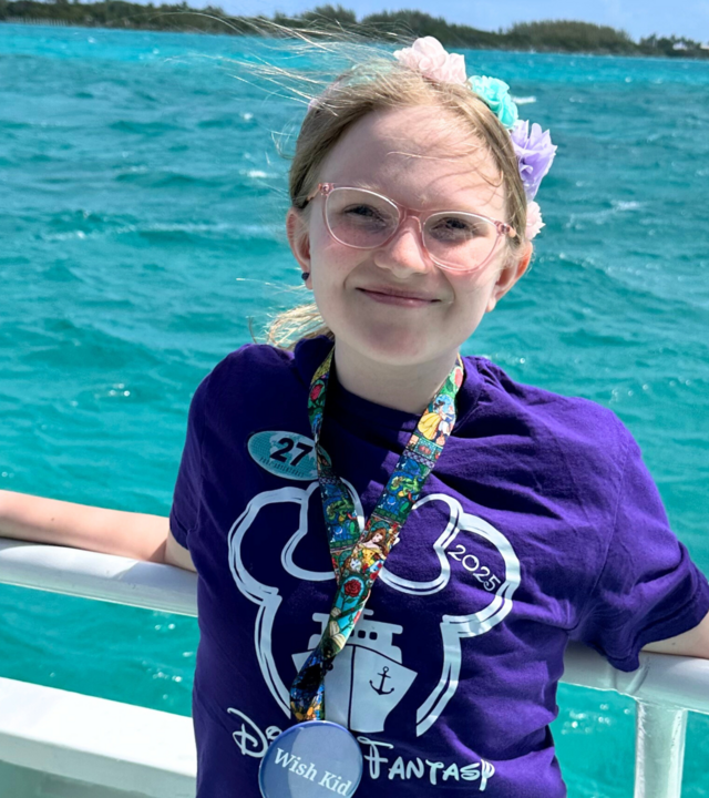 Wish Kid Paige on Cruise