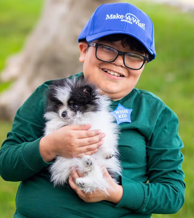 Dylan wished to have a Pomeranian puppy.