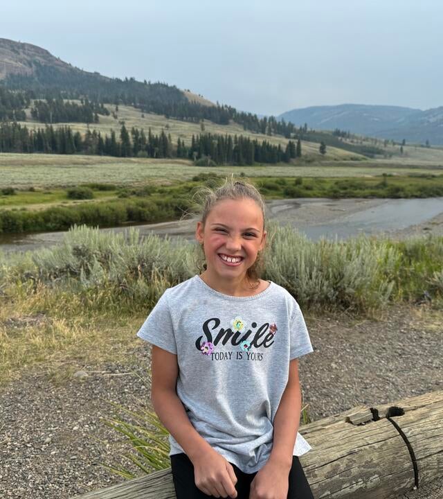 Ellie at Yellowstone