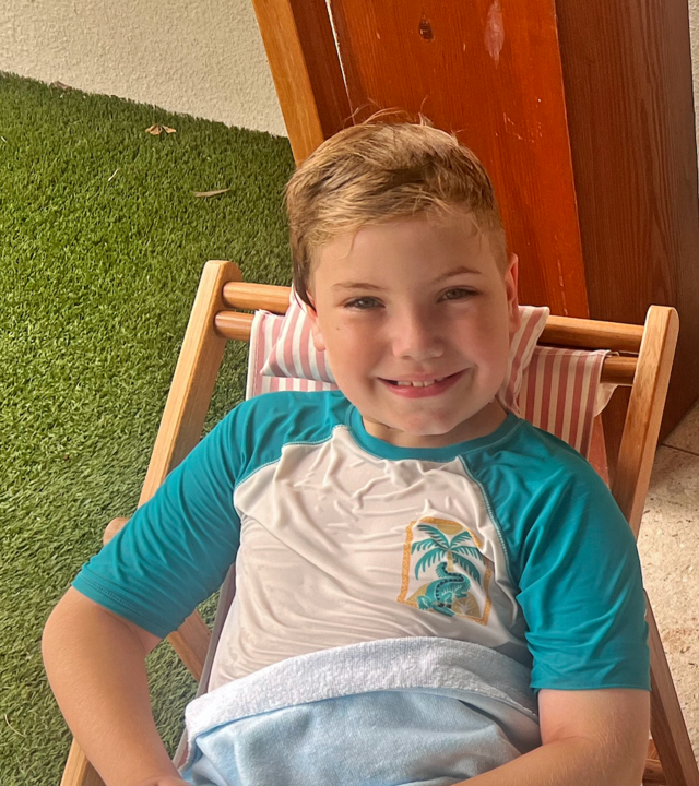 Miles' wish to meet baby sea turtles in Florida.