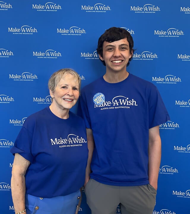 Penni Maples and Wish Kid Tucker