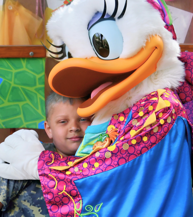 Sebby with Daisy Duck