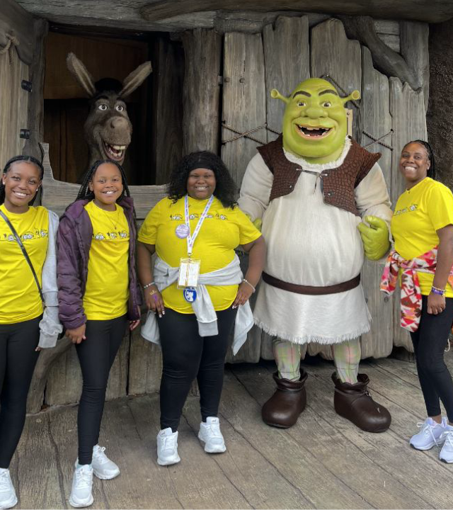 Wish family with Shrek