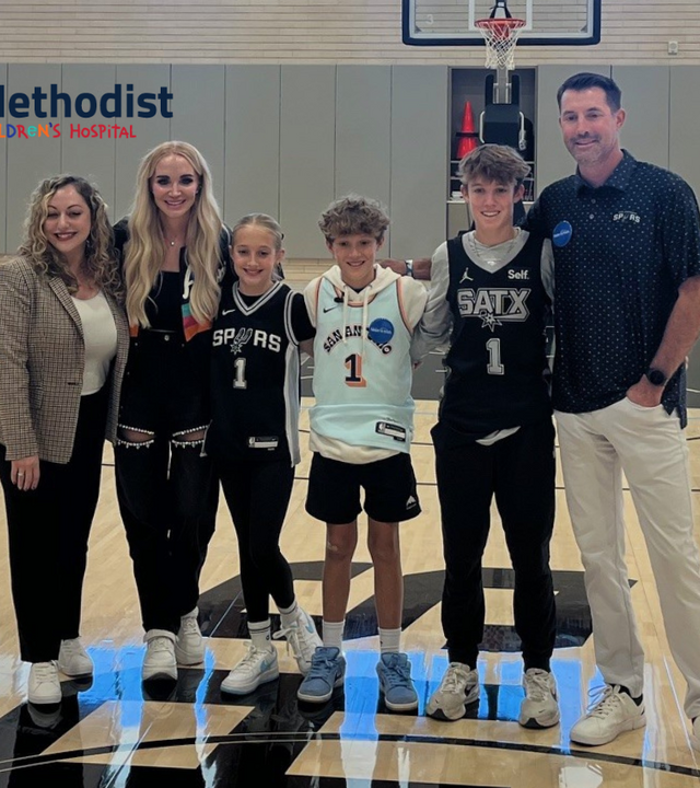 Methodist Children's Hospital CEO with Wish Family