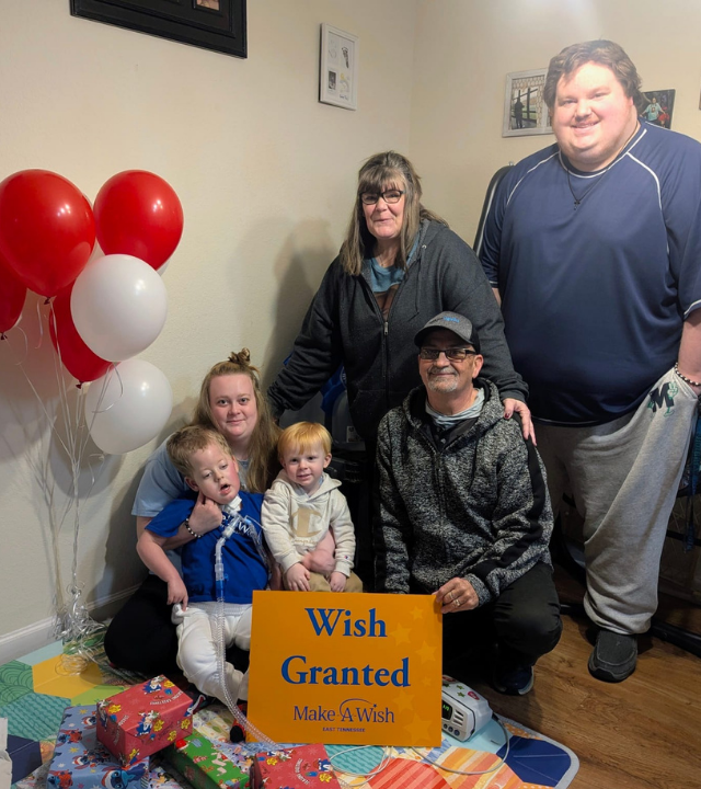 wish kid with family