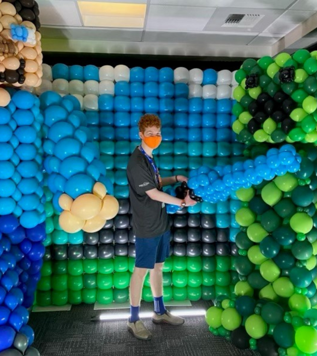 Wish kid Asher at Microsoft