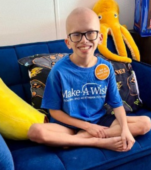 Sawyer in his room