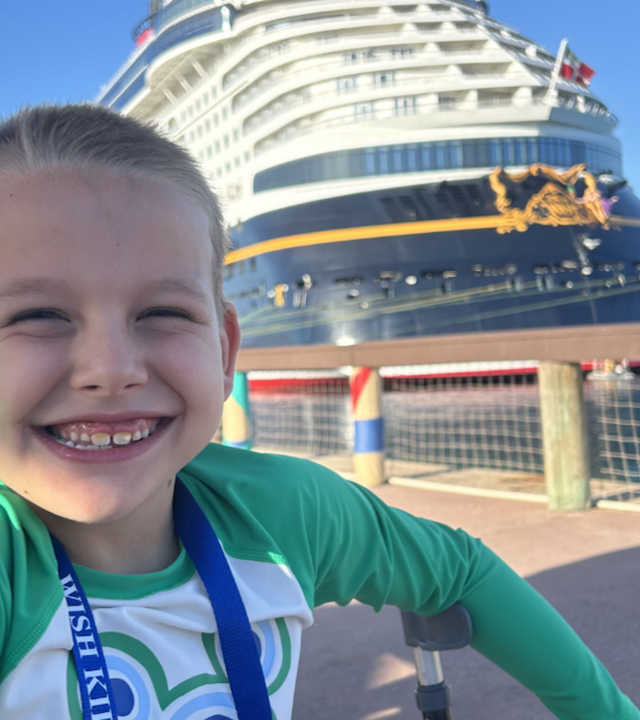 Christopher by the cruise ship