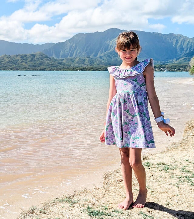 Wish kid Lillian on her wish trip to Hawaii
