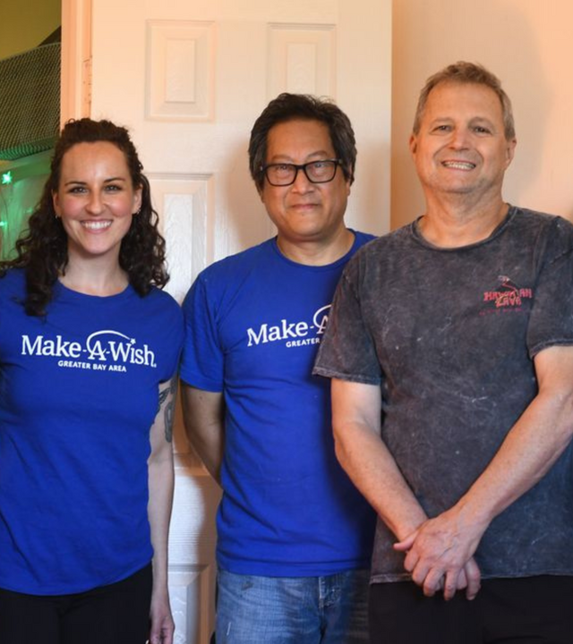 Spotlight volunteer Darin Chin with fellow volunteers and Make-A-Wish staff 