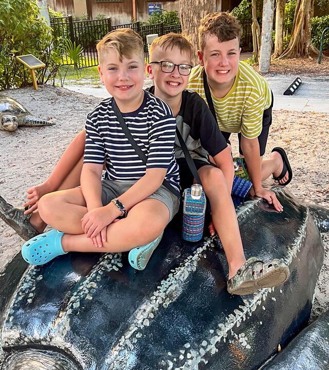 Wish kid Miles and brothers on his wish
