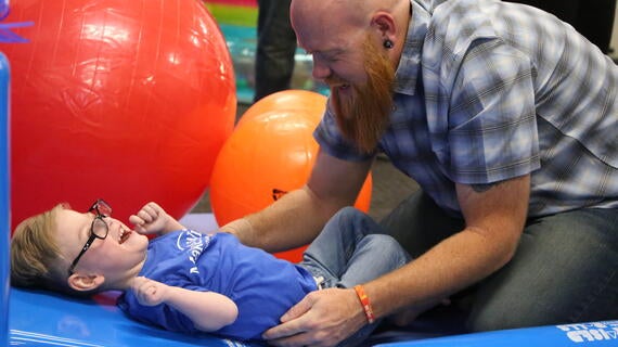 Wish kid Lucky and Dad