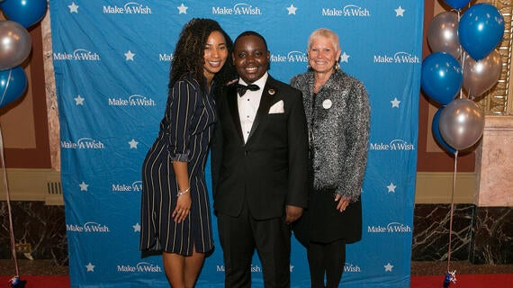 Volunteer and Wish kid Bonaparte Illinois