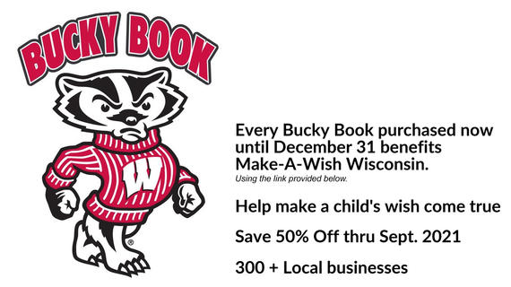 Purchase your Bucky Book today and help make wishes come true