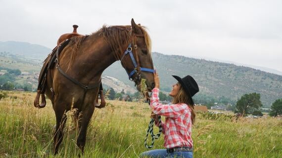 Sierra with her horse