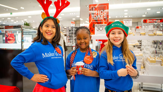 Wish kids during Macy's Believe Campaign