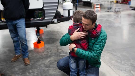 Wish Kid Hayden with Smith RV