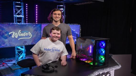 Ethan's love of gaming inspired his wish to have a video game