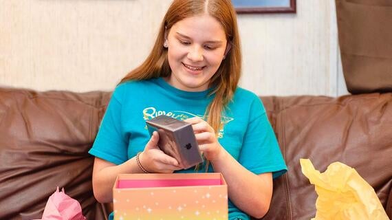 Briana with her new iphone!