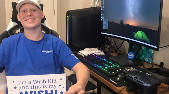 Wish kid Levi wish for a new gaming computer and VR system