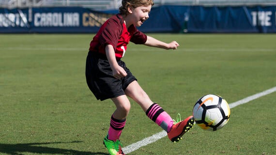 Andie practice with the U.S. Women's Soccer Team