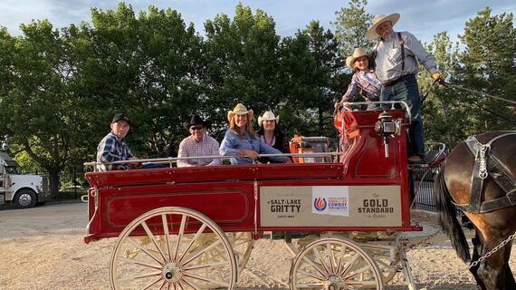 Ellie rides in the Gold Standard Rodeo
