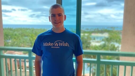 Wish kid Kaleb