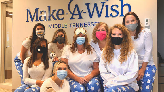 Photo of Staff in Make-A-Wish Pajama Pants