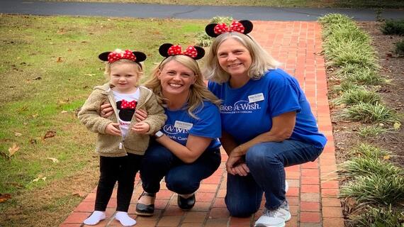 Wish kid Charlotte with wish granters