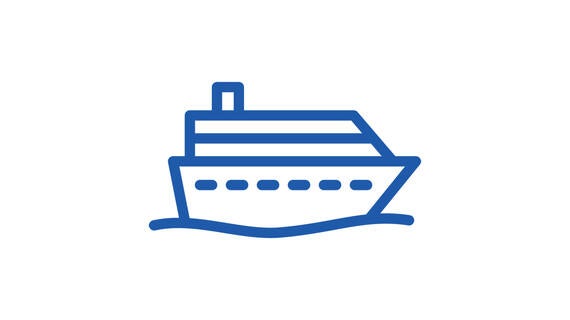 Cruise ship icon