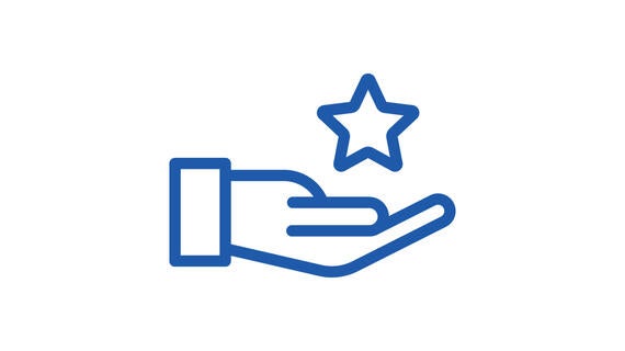 Star hand icon