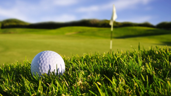 golf bal lon the fairway