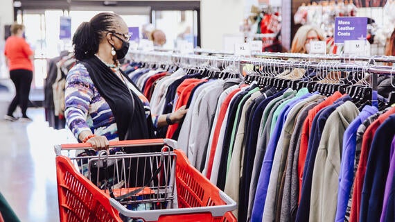 America's Thrift Store shopper