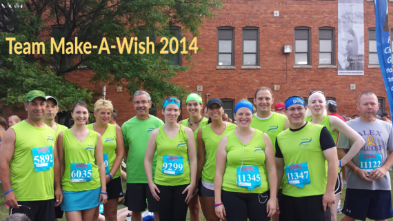 Team Make-A-Wish at the 2015 Boilermaker 15k