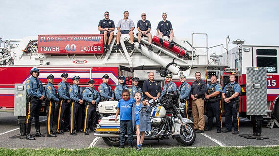 Samaree & Dalton's wish to be police officers