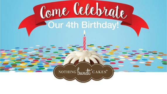 Celebrate their 4th Anniversary with a bundt cake