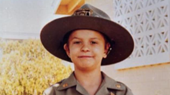 Wish child Chris Greicius in his official hat