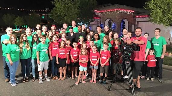 Christmas on Comstock neighborhood