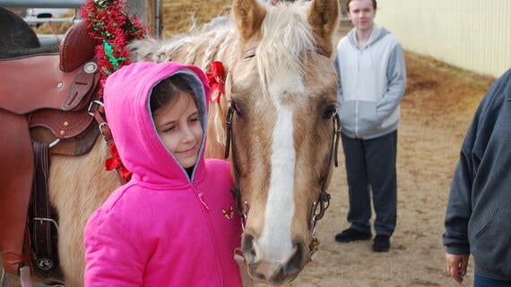 Addie_Hugs_Horse