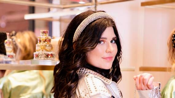 Marissa poses for her celebrity photoshoot at Resorts World Las Vegas.
