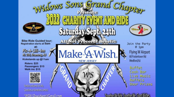 Widows Sons NJ Grand Chapter 2022 Charity Event and Ride