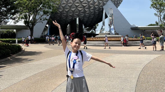 Azul finally felt like herself after her leukemia battle on her wish to go to Disney.