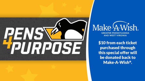 Pens4Purpose--$10 from each ticket purchased through this special offer will be donated back to Make-A-Wish®.