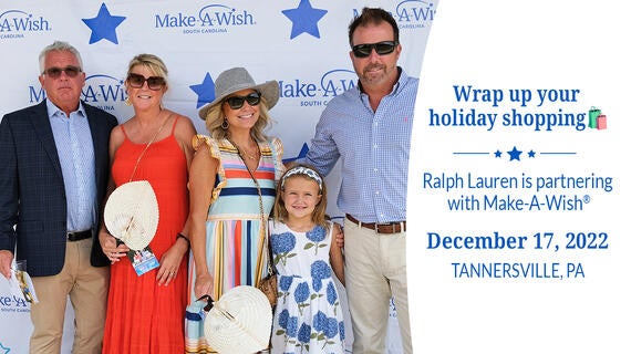 Ralph Lauren is partnering with Make-A-Wish®--December 17, 2022