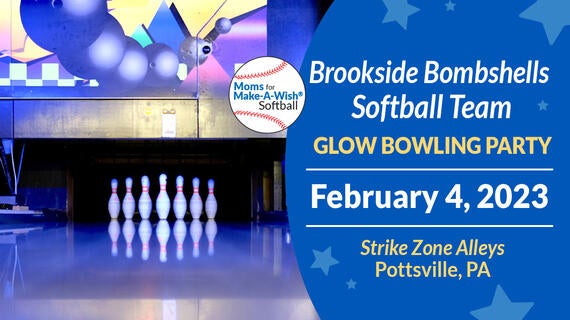 Brookside Bombshells Softball Team Glow Bowling Party--February 4, 2023