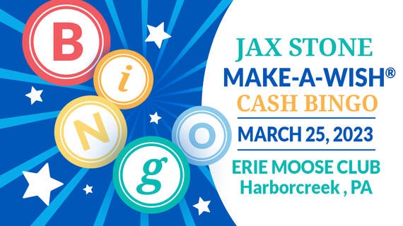 Jax Stone Make-A-Wish Cash Bingo
