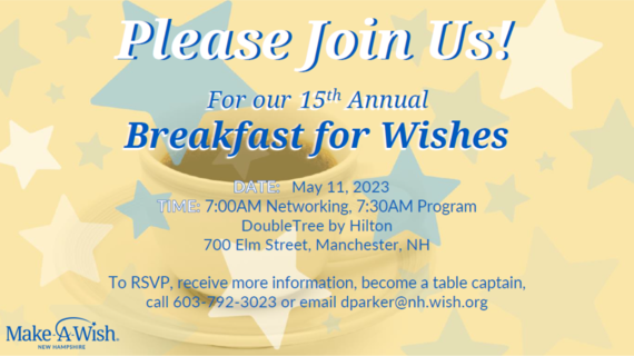 Breakfast for Wishes- Please Join Us