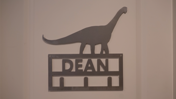 Dean's room door dyno sign