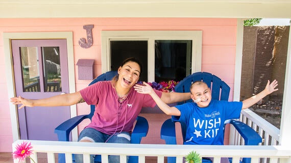 Jailene wished to have a playhouse